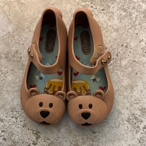 Mini Melissa Tan Bear Design Kids Shoes